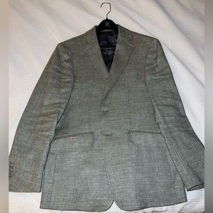 Light Green Linen/Polyester JOE by Abboud 38S Sports Coat